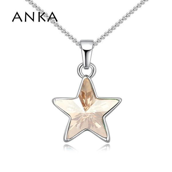 pendant necklaces anka simple luck star for women fashion jewelry christmas gift crystals from austria #128291, Silver
pendant necklaces anka simple luck star for women fashion jewelry christmas gift crystals from austria #128291, Silver