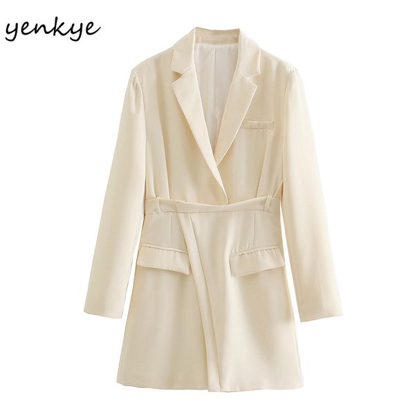 spring women elegant blazer-style dress female notched collar long sleeve ol slim vestido mujer office mini dresses 210430, Black;gray
spring women elegant blazer-style dress female notched collar long sleeve ol slim vestido mujer office mini dresses 210430, Black;gray