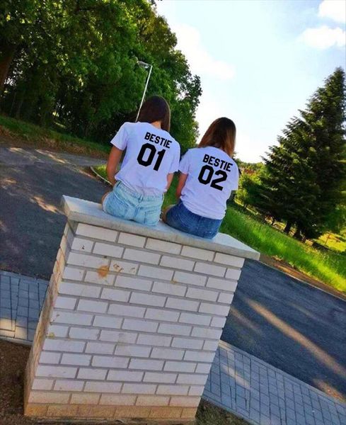 e 01 02 patterns matching womens t shirts friends graphic printed quotes funny hipster bff tshirts, White
e 01 02 patterns matching womens t shirts friends graphic printed quotes funny hipster bff tshirts, White