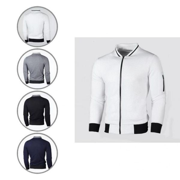 men's jackets great stitching stylish casual male jacket elastic cuff men coat contrast colors for home, Black;brown
men's jackets great stitching stylish casual male jacket elastic cuff men coat contrast colors for home, Black;brown