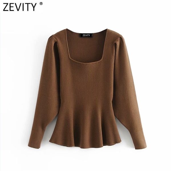 women vintage square collar solid hem ruffles knitting sweater female pleat puff sleeve chic pullovers slimming s548 210420, White;black
women vintage square collar solid hem ruffles knitting sweater female pleat puff sleeve chic pullovers slimming s548 210420, White;black