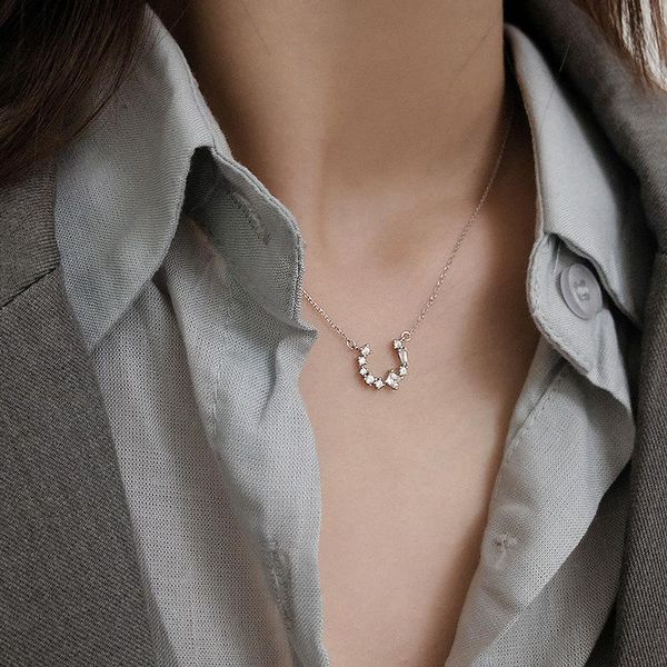 pendant necklaces women trendy clear crystal necklace geometric choker jewellery shiny jewelry girlfriend birthday gift fashion, Silver
pendant necklaces women trendy clear crystal necklace geometric choker jewellery shiny jewelry girlfriend birthday gift fashion, Silver