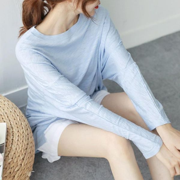 women's t-shirt thin cotton women t-shirts 2021 summer o-neck long-sleeved slim loose casual all match pulls tees, White
women's t-shirt thin cotton women t-shirts 2021 summer o-neck long-sleeved slim loose casual all match pulls tees, White