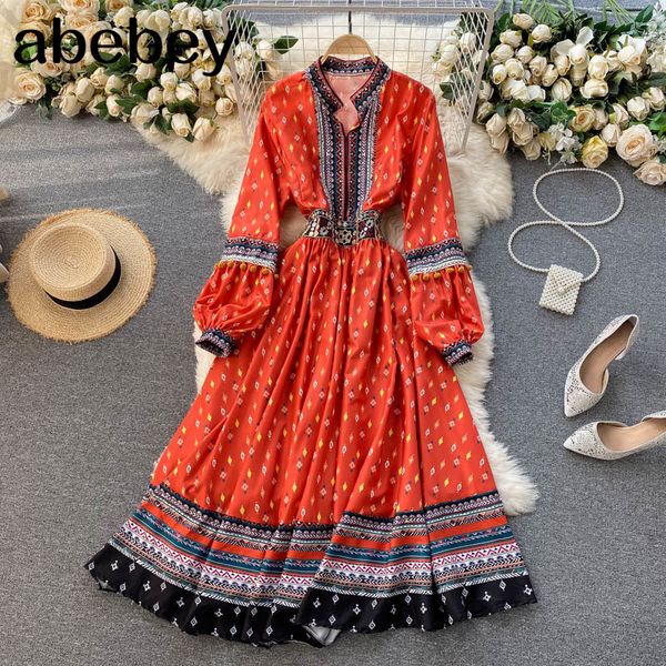 women pleated flower dress french sweet puff sleeve stand collar a-line es spring bohemian casual vacation midi 210512, Black;gray
women pleated flower dress french sweet puff sleeve stand collar a-line es spring bohemian casual vacation midi 210512, Black;gray