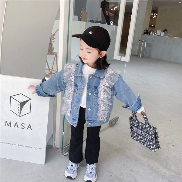 stylish toddler kids baby girl long sleeve ruffles lace denim jacket outfits children girls clothes 1-7 years, Blue;gray
stylish toddler kids baby girl long sleeve ruffles lace denim jacket outfits children girls clothes 1-7 years, Blue;gray