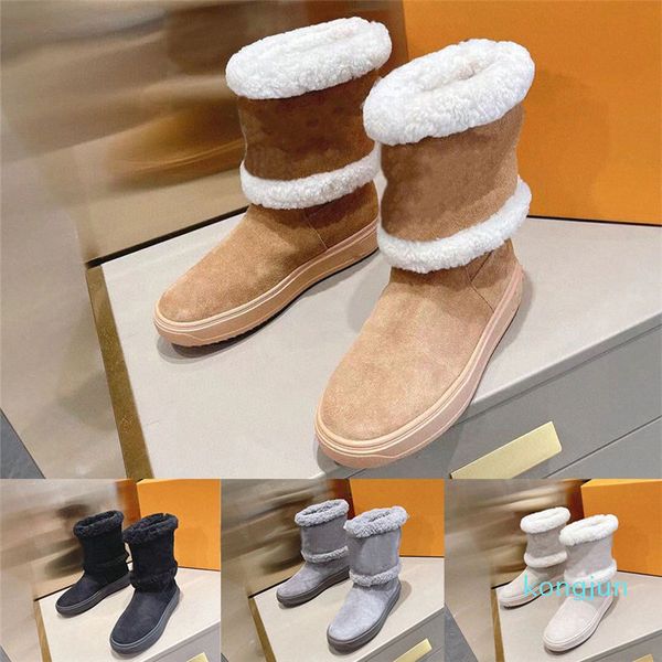 designer- women boots wool boots snow platform fluffy ankle fur winter booties short classic women outdoor shoes, Black
designer- women boots wool boots snow platform fluffy ankle fur winter booties short classic women outdoor shoes, Black