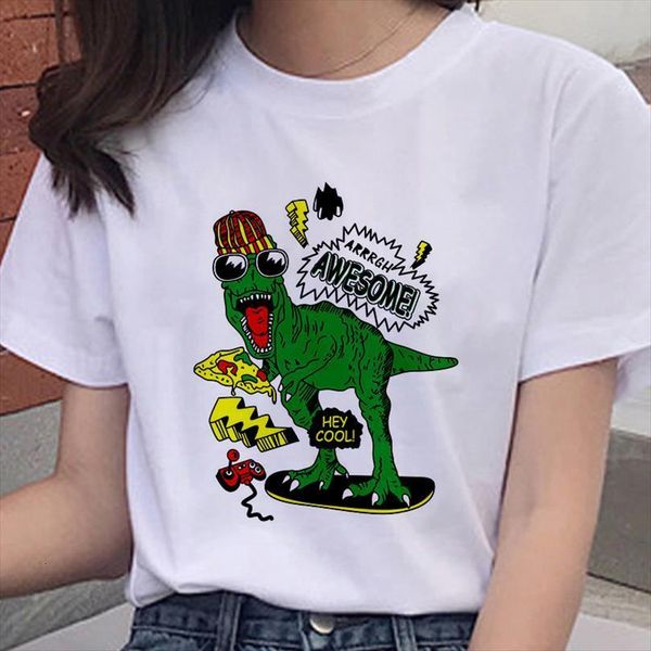 and womens cool dinosaur mens print harajuku women o neck short sleeve street clothing fashion tee female, White;black
and womens cool dinosaur mens print harajuku women o neck short sleeve street clothing fashion tee female, White;black