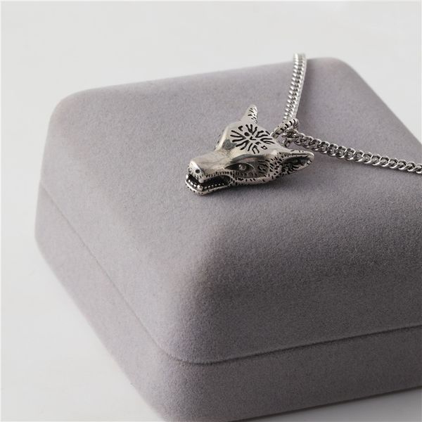 ladies fashion jewelry gu family's same wolf head necklace hip hop personality ins pendant men and women lovers versatile gift pendant, Silver
ladies fashion jewelry gu family's same wolf head necklace hip hop personality ins pendant men and women lovers versatile gift pendant, Silver
