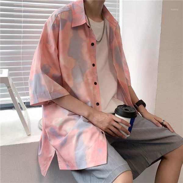men's casual shirts summer ice silk short sleeve men loose half-sleeved tie-dye hawaiian beach shirt hiphop streetwear coat plus size, White;black
men's casual shirts summer ice silk short sleeve men loose half-sleeved tie-dye hawaiian beach shirt hiphop streetwear coat plus size, White;black