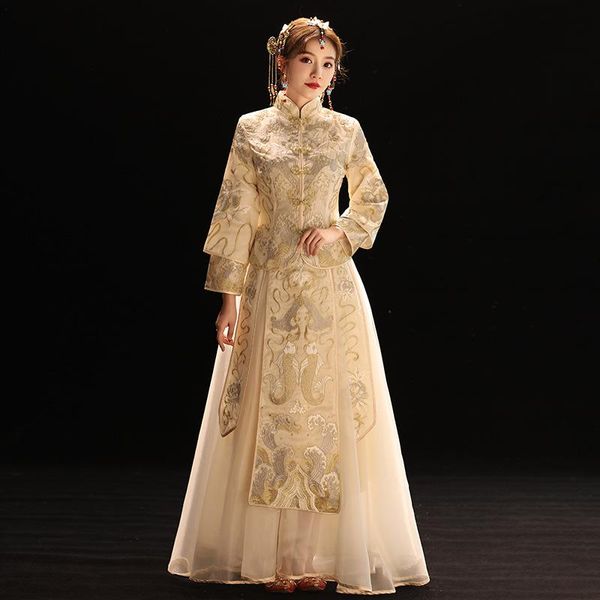 champagne vintage men&women marriage cheongsam suit traditional fish embroidery qipao asian bride+bridegroom wedding party dress ethnic clot, Red
champagne vintage men&women marriage cheongsam suit traditional fish embroidery qipao asian bride+bridegroom wedding party dress ethnic clot, Red