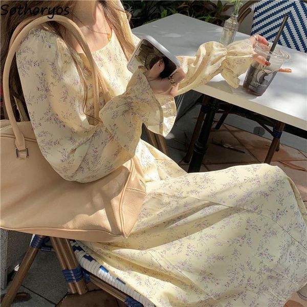 casual dresses floral long sleeve dress women high waist spring elegant square collar tender french simple flare midi arrival chic street, Black;gray
casual dresses floral long sleeve dress women high waist spring elegant square collar tender french simple flare midi arrival chic street, Black;gray