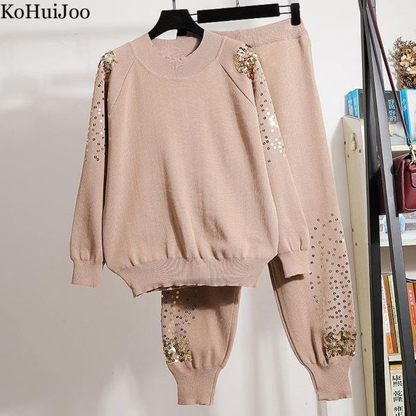 women's two piece pants ladies knit suit sequined fashion 2 pieces sets women spring auutmn casual sweater and pant suits women' s, White
women's two piece pants ladies knit suit sequined fashion 2 pieces sets women spring auutmn casual sweater and pant suits women' s, White
