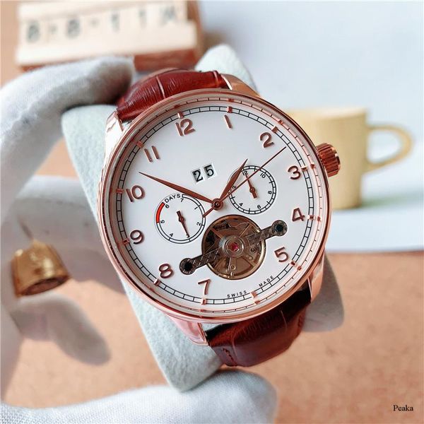 wristwatches 2021 men automatic self wind mechanical watches stainless steel black brown leather sstrap watch, Slivery;brown
wristwatches 2021 men automatic self wind mechanical watches stainless steel black brown leather sstrap watch, Slivery;brown