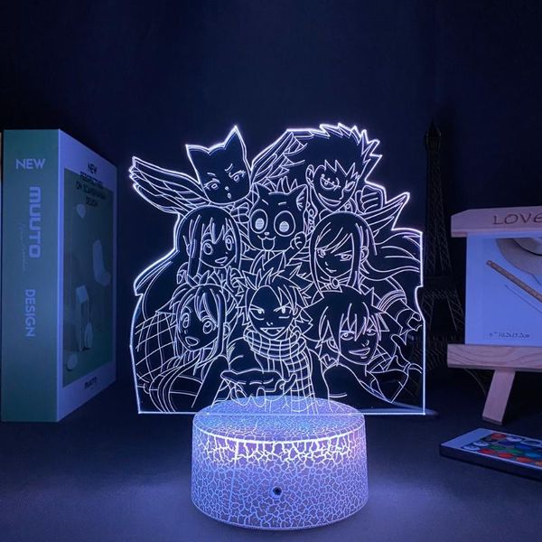 night lights manga fairy tail figure 3d lamp group led touch sensor nightlight for child room decor kids gift table anime
night lights manga fairy tail figure 3d lamp group led touch sensor nightlight for child room decor kids gift table anime