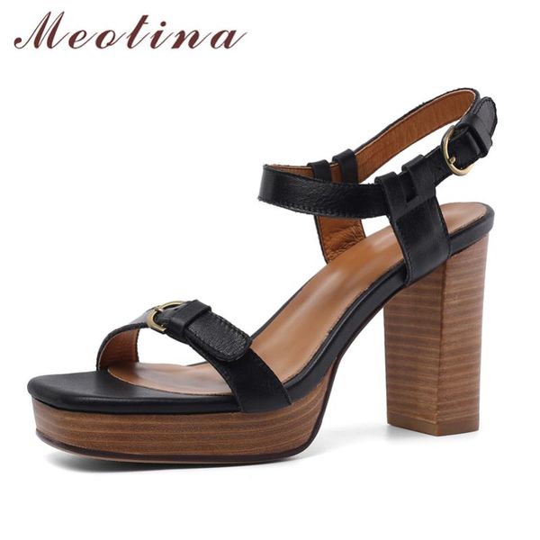 meotina women shoes high heel sandals natural genuine leather spike heels sheepskin buckle ladies summer, Black
meotina women shoes high heel sandals natural genuine leather spike heels sheepskin buckle ladies summer, Black