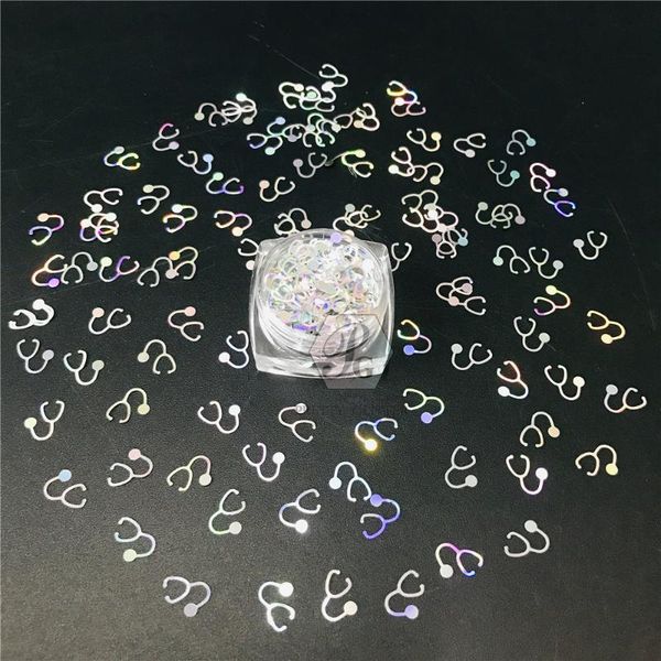 nail glitter prettyg 10g pack stethoscope shaped holographic sequins flakes manicure art decoration accessories., Silver;gold
nail glitter prettyg 10g pack stethoscope shaped holographic sequins flakes manicure art decoration accessories., Silver;gold