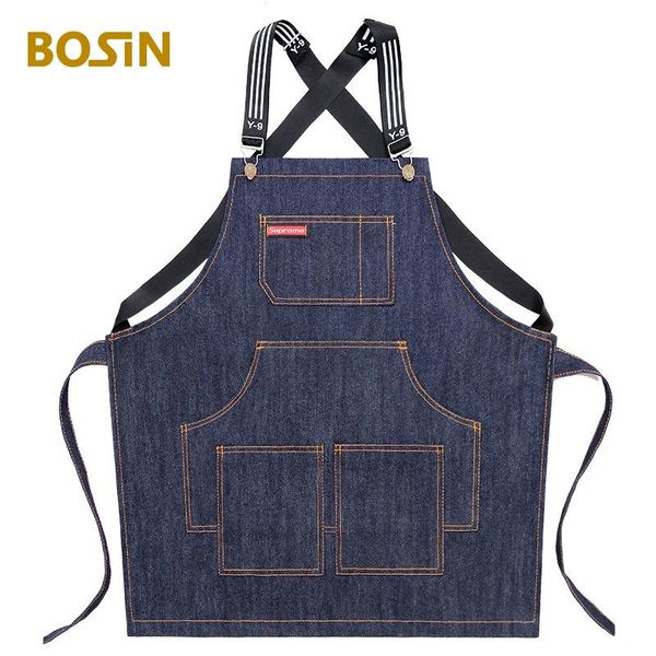 aprons fashion canvas for kitchen work household cleaning grill restaurant bar with tool pockets cross-back straps
aprons fashion canvas for kitchen work household cleaning grill restaurant bar with tool pockets cross-back straps