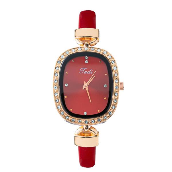 wristwatches oval diamond set small green watch simple temperament thin strap quartz school girls, Slivery;brown
wristwatches oval diamond set small green watch simple temperament thin strap quartz school girls, Slivery;brown