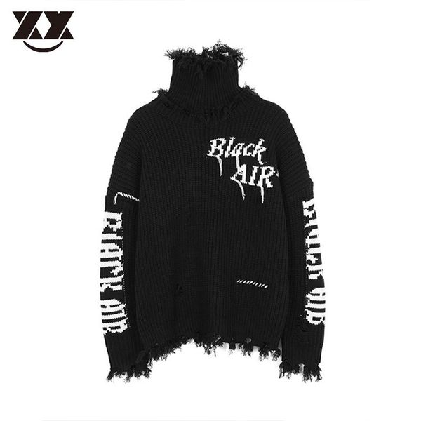 men's sweaters tassel letter knitted hole sweater men turtleneck loose streetwear hip hop oversized style harajuku casual pullover ma, White;black
men's sweaters tassel letter knitted hole sweater men turtleneck loose streetwear hip hop oversized style harajuku casual pullover ma, White;black