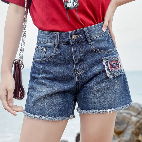 women's net red wide leg denim shorts new korean version in summer of 2019, White;black
women's net red wide leg denim shorts new korean version in summer of 2019, White;black