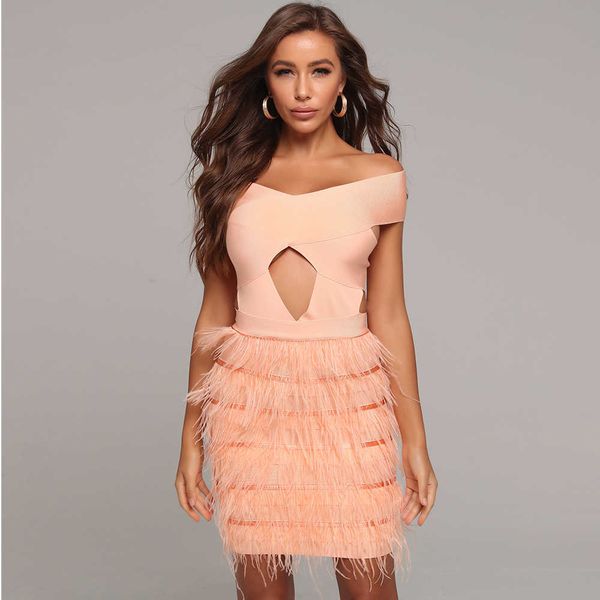 ocstrade off the shoulder bandage dress elegant women feathers bandages bodycon celebrity evening party 210527, Black;gray
ocstrade off the shoulder bandage dress elegant women feathers bandages bodycon celebrity evening party 210527, Black;gray