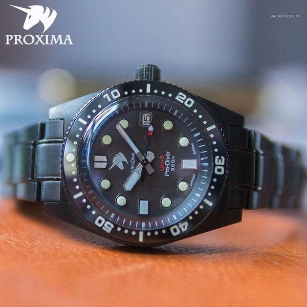 proxima 2021 men's watch fashion gray dial rubber strap nh35 mechanical sapphire glass luxury diver's wristwatches, Slivery;brown
proxima 2021 men's watch fashion gray dial rubber strap nh35 mechanical sapphire glass luxury diver's wristwatches, Slivery;brown