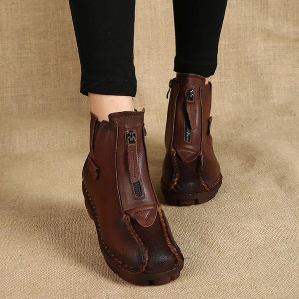 boots plus velvet warm short women autumn winter genuine leather soft bottom surface comfortable ankle, Black
boots plus velvet warm short women autumn winter genuine leather soft bottom surface comfortable ankle, Black