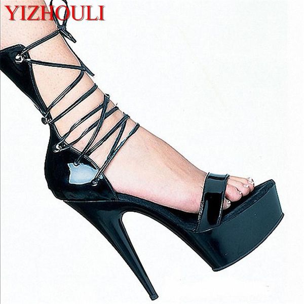 gladiator style pu leather 15cm high heel shoes platform sandals, dress shoes, party / wedding sandals, Black
gladiator style pu leather 15cm high heel shoes platform sandals, dress shoes, party / wedding sandals, Black
