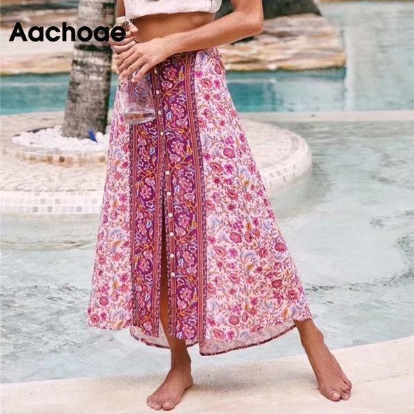 women boho style floral print skirt high waist beach long skirts loose button skirt lady bottoms jupe longue femme, Black;white
women boho style floral print skirt high waist beach long skirts loose button skirt lady bottoms jupe longue femme, Black;white