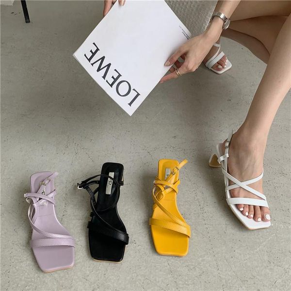 sandals female summer 2021 fashion all-match mid-heel thick with word buckle fairy style roman high heels, Black
sandals female summer 2021 fashion all-match mid-heel thick with word buckle fairy style roman high heels, Black