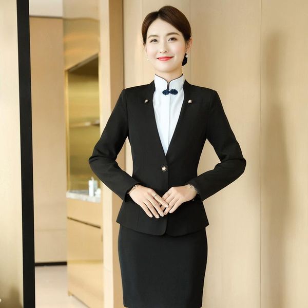 women's two piece pants women business suits for ol styles autumn winter work wear professional office ladies career clothing set blaze, White
women's two piece pants women business suits for ol styles autumn winter work wear professional office ladies career clothing set blaze, White