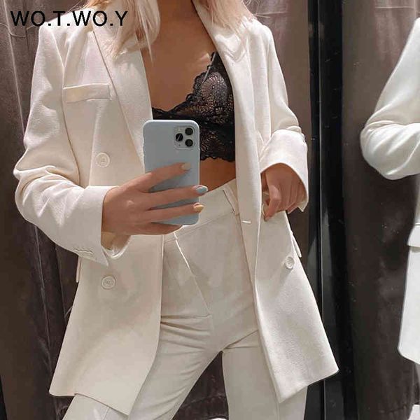 wotwoy solid office lady blazers women autumn white double breasted coats female formal long sleeve jacket woman pockets 201013, White;black
wotwoy solid office lady blazers women autumn white double breasted coats female formal long sleeve jacket woman pockets 201013, White;black