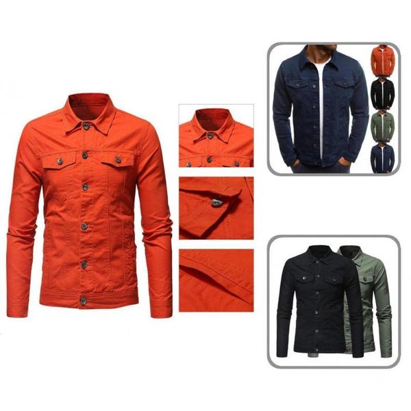 men's jackets great spring jacket long sleeve single-breasted fit men coat autumn, Black;brown
men's jackets great spring jacket long sleeve single-breasted fit men coat autumn, Black;brown