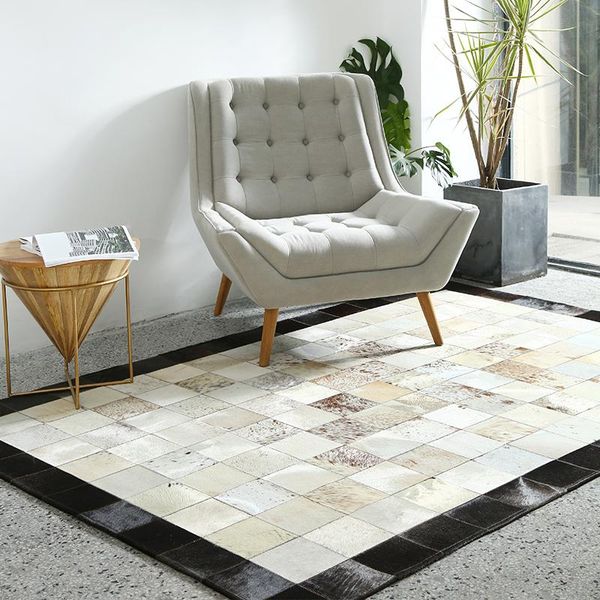 handmade style luxury cowhide seamed rug modern natrual milch cowskin patchwork carpet for living room bedroom decoration carpets
handmade style luxury cowhide seamed rug modern natrual milch cowskin patchwork carpet for living room bedroom decoration carpets