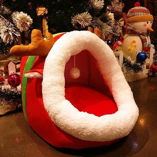 xmas soft cave beds small dog bed cat's house nest cama gato cat accessories pet products furniture kennel supplies &
xmas soft cave beds small dog bed cat's house nest cama gato cat accessories pet products furniture kennel supplies &