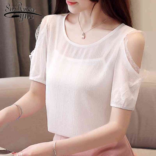 white blouse blusas mujer de moda short sleeve chiffon off shouler camisas womens and s 4095 50 210521
white blouse blusas mujer de moda short sleeve chiffon off shouler camisas womens and s 4095 50 210521