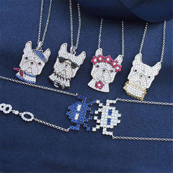 chains s925 sterling silver fashion cute pet puppy necklace female style video game robot medium long sweater chain
chains s925 sterling silver fashion cute pet puppy necklace female style video game robot medium long sweater chain