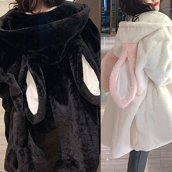 women's hoodies & sweatshirts k1me women winter faux fur jacket cute ears zip up fuzzy plush sweatshirt coat harajuku oversized loose, Black
women's hoodies & sweatshirts k1me women winter faux fur jacket cute ears zip up fuzzy plush sweatshirt coat harajuku oversized loose, Black