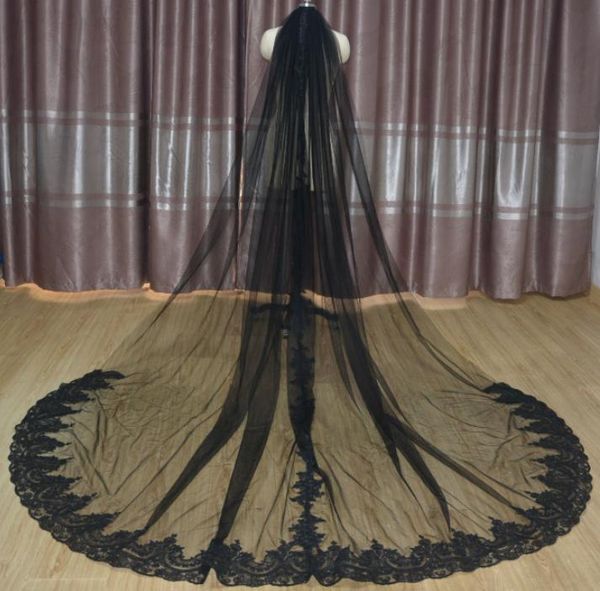 bridal veils 3m 4m 5m cathedral lace 1 layer wedding veil with comb white ivory black accessory
bridal veils 3m 4m 5m cathedral lace 1 layer wedding veil with comb white ivory black accessory