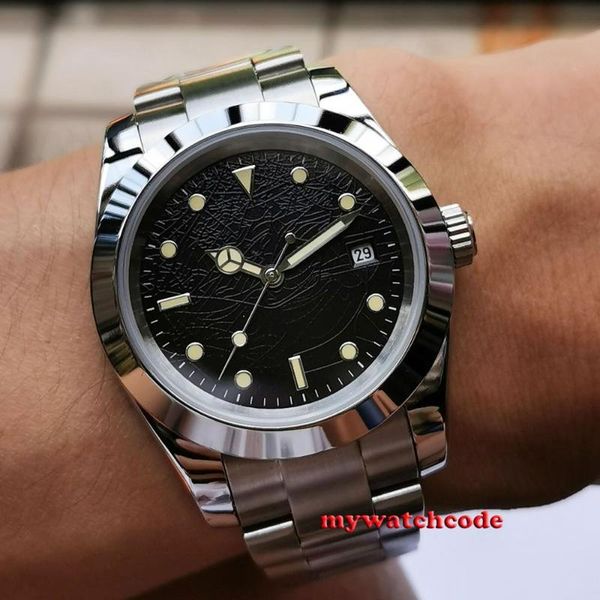 wristwatches 36mm bliger miyota 8215 no logo black nest dial orange marks luminous solid case date window sapphire glass automatic mens watc, Slivery;brown
wristwatches 36mm bliger miyota 8215 no logo black nest dial orange marks luminous solid case date window sapphire glass automatic mens watc, Slivery;brown