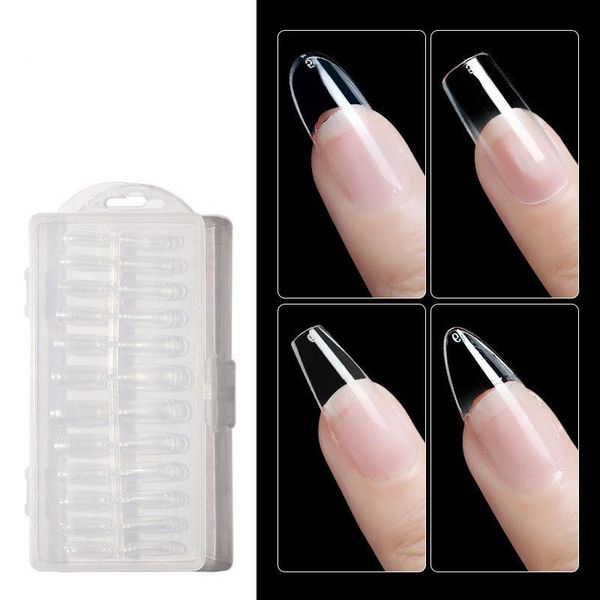 240pc/box nail tips almond false nails clear full cover acrylic fake diy extensions press on art manicure, Red;gold
240pc/box nail tips almond false nails clear full cover acrylic fake diy extensions press on art manicure, Red;gold