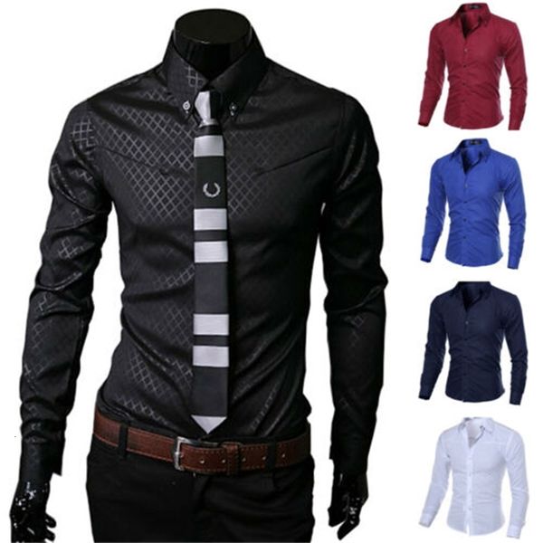 men's new stylish formal shirt men dress casual shirts regular fit for males, White;black
men's new stylish formal shirt men dress casual shirts regular fit for males, White;black