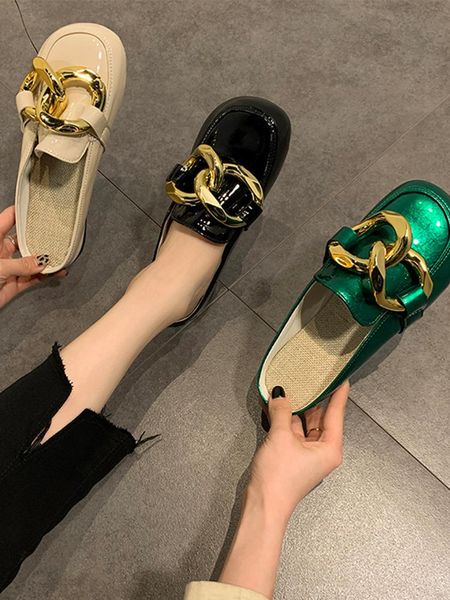 shoes woman 2021 shallow low slippers casual rivet female mule loafers luxury mules square heel basic pu rubber for women, Black
shoes woman 2021 shallow low slippers casual rivet female mule loafers luxury mules square heel basic pu rubber for women, Black