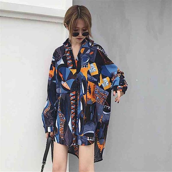spring autumn women loose long shirts plus size ink painting geometric chiffon blouses female turn-down collar ladies d376 210512, White
spring autumn women loose long shirts plus size ink painting geometric chiffon blouses female turn-down collar ladies d376 210512, White