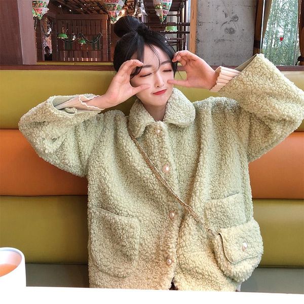women's jackets sweet loose ladies jacket casual turn-down collar solid women soft warm fashion long sleeves single breasted kawaii coa, Black;brown
women's jackets sweet loose ladies jacket casual turn-down collar solid women soft warm fashion long sleeves single breasted kawaii coa, Black;brown