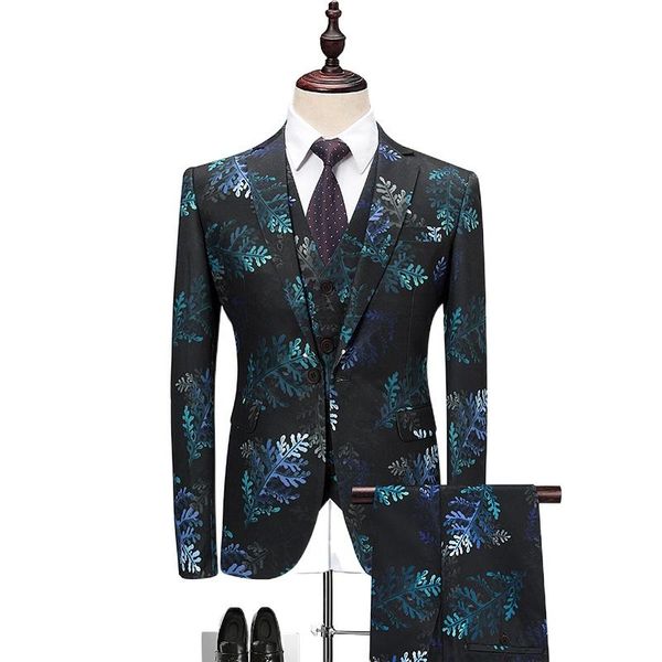 men's suits & blazers (jacket+vest+pants) 2021 male spring printed business suit jacket/men's slim three-piece casual groom's, White;black
men's suits & blazers (jacket+vest+pants) 2021 male spring printed business suit jacket/men's slim three-piece casual groom's, White;black