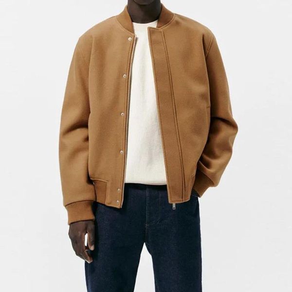 men's jackets long sleeve slim jacket tweed retro harajuku simple pure color lapel fashion bomber 2021 seasons, Black;brown
men's jackets long sleeve slim jacket tweed retro harajuku simple pure color lapel fashion bomber 2021 seasons, Black;brown