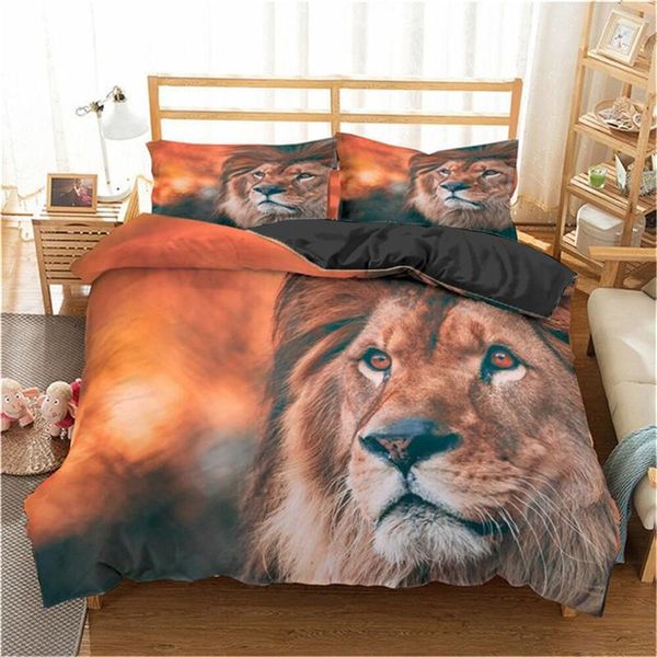 bedding sets luxury 3d lion print 2/3pcs kids set comfortable animal duvet cover pillowcase home textile single and king size
bedding sets luxury 3d lion print 2/3pcs kids set comfortable animal duvet cover pillowcase home textile single and king size