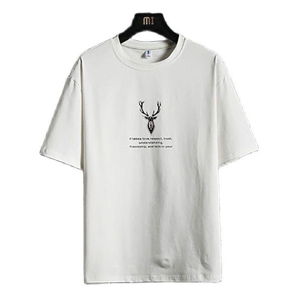 men's children's t-shirt summer round neck fashion antlers graphic short-sleeved solid color singlet t-shirts, White;black
men's children's t-shirt summer round neck fashion antlers graphic short-sleeved solid color singlet t-shirts, White;black