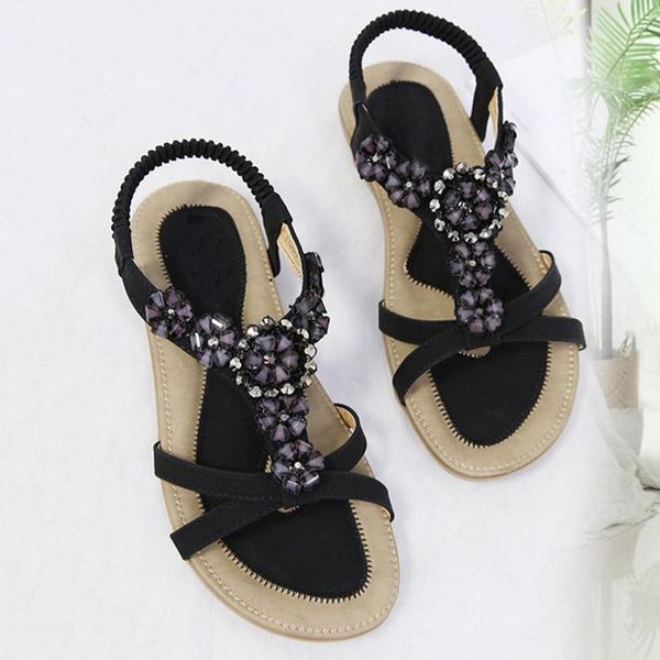 sandals women gladiator summer flat beach shoes ladies open toe roman sandalias mujer plus size, Black
sandals women gladiator summer flat beach shoes ladies open toe roman sandalias mujer plus size, Black